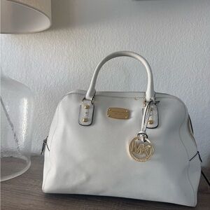 Michael Kors White Satchel Bag